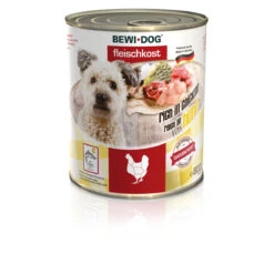Bewi Dog Fleischkost Reich An Huhn 800g.
