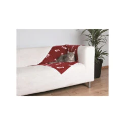 Fleecedecke Beany Bordeaux Mit Fischgrät